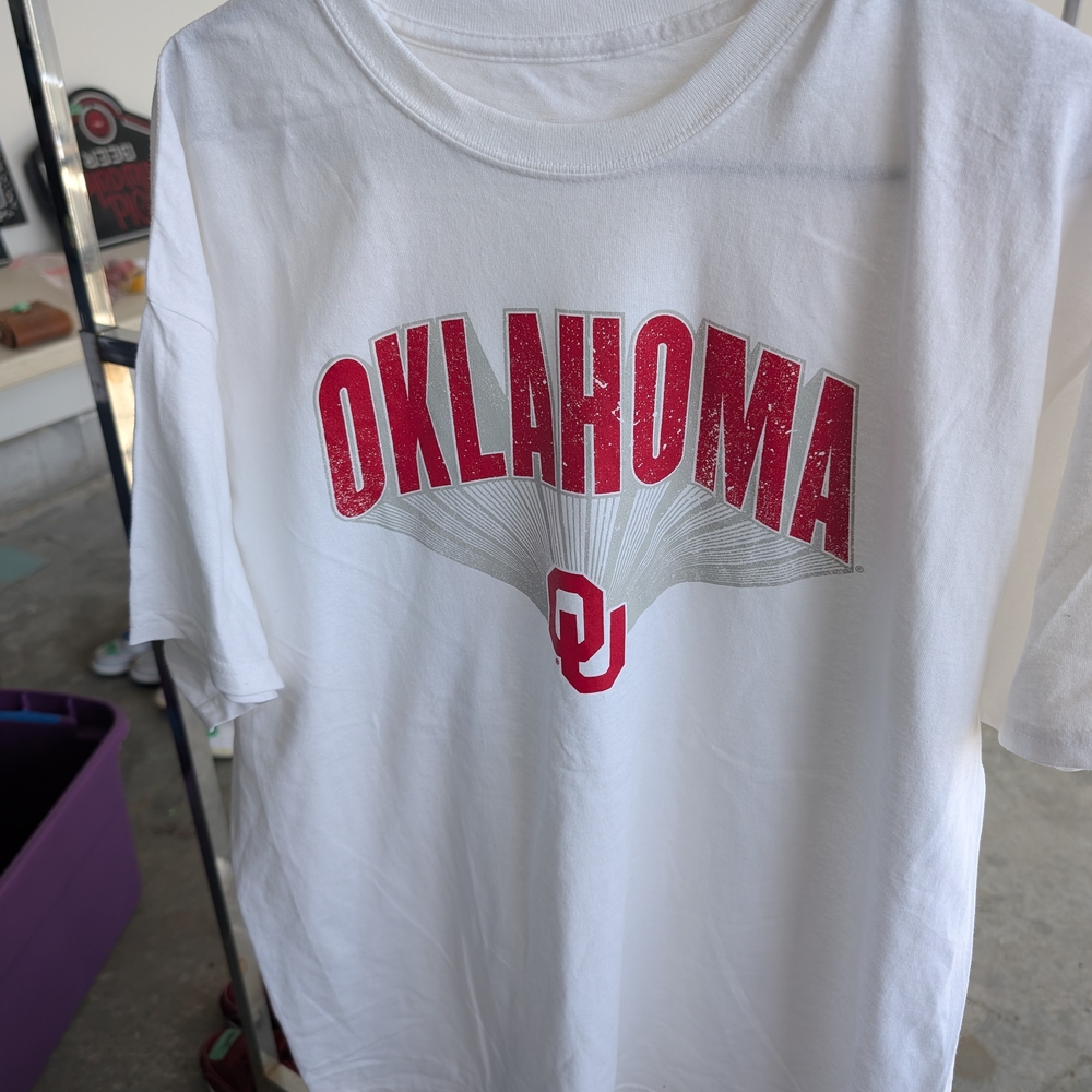 Oklahoma White Short Sleeve Graphic Tee